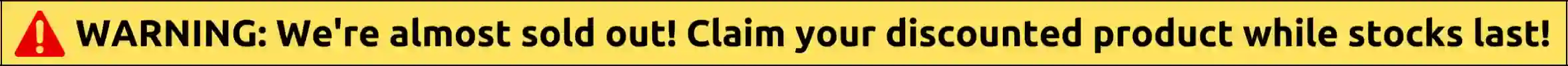 Neuralisse stock out warning